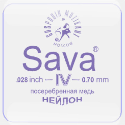 SV-28D Отдельная 4-я струна классической гитары, нейлон/посеребренная медь, 028, Господин Музыкант