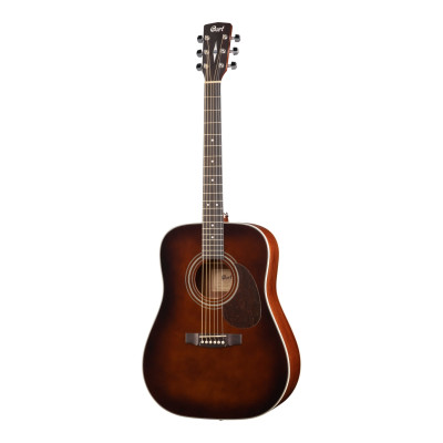 EARTH70-BR Earth Series Акустическая гитара, коричневая, Cort