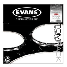 ETP-EC2SCLR-S EC2 Clear Standard Набор пластика для том барабана 12"/13"/16", Evans ETP-EC2SCLR-S EC2 Clear Standard Набор пластика для том барабана 12"/13"/16", Evans