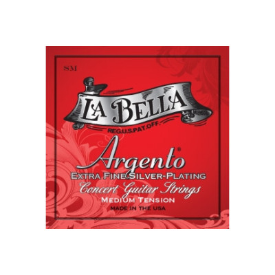 La Bella SM Argento Silver Plating Medium Tension для классической гитары