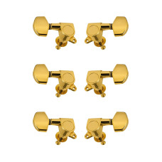 J-01-GD-3+3-Metallor Колки для гитары 3+3, золото, Metallor