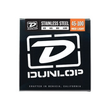 Dunlop DBS Stainless Steel Bass Med Light 45-100