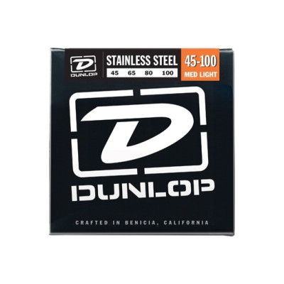 Dunlop DBS Stainless Steel Bass Med Light 45-100