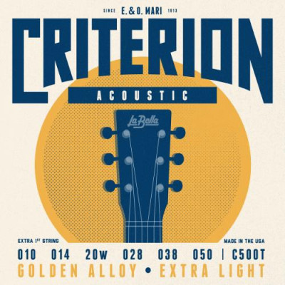 C500T Criterion Комплект струн для акустической гитары 010-050 La Bella