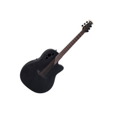 Ovation 2078TX-5-G Elite TX Deep Contour Cutaway Black Textured электроакустическая гитара, цвет черный, производство Китай