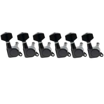 MX1342BK-6 Колки для гитары 6п, черные, Musiclily