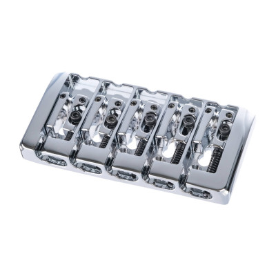 BB405-CR Бридж (струнодержатель) для 5-струнной бас-гитары, хром, Paxphil