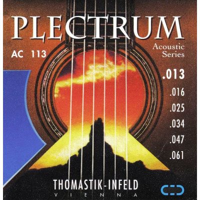 AC113 Plectrum Комплект струн для акустической гитары, бронза, 013-061, Thomastik