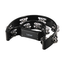 FLT-TW20 Тамбурин на ручке полумесяц 20 пар бубенцов, цвет ассорти, Fleet