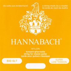 800SLT Yellow SILVER PLATED Комплект струн для классической гитары нейлон/посеребренные Hannabach