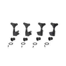 M178-3M179-3 Колки для 6-струнной бас-гитары, 3+3, черные, Musiclily