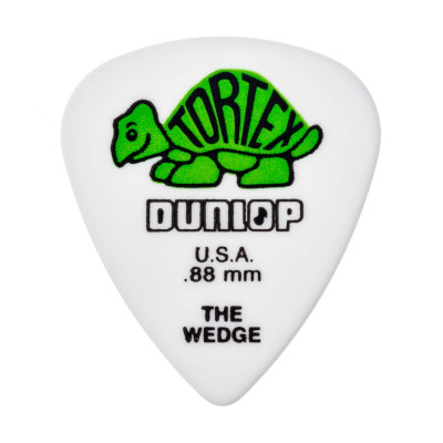 424P.88 Tortex Wedge Медиаторы 12шт, толщина 0,88мм, Dunlop