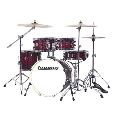 LC198-5 Accent Pro Барабанная установка, бордовая, 2 коробки, Ludwig