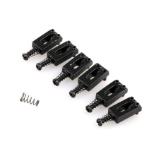 MX0884BK-6 Седло для электрогитары, черное, 6шт, Musiclily MX0884BK-6 Седло для электрогитары, черное, 6шт, Musiclily