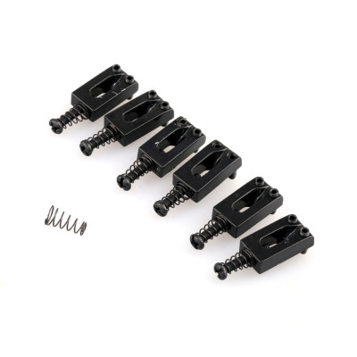 MX0884BK-6 Седло для электрогитары, черное, 6шт, Musiclily