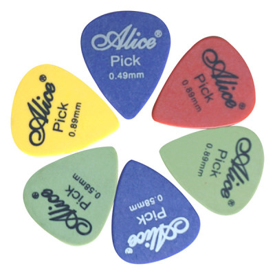 AP-12T Медиаторы, делрин, 12шт, 4 толщины, Alice