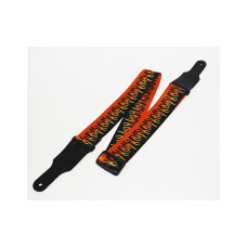 FL40214PA PolyArt Ремень для гитары, полиэфир, огонь, Fidel