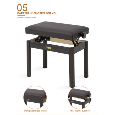 LB-11RWM Банкетка, коричневая, искусственная кожа, Rin