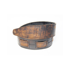 FL60041L21L Leather 21 Ремень для гитары, кожаный, Ржавое железо, Fidel