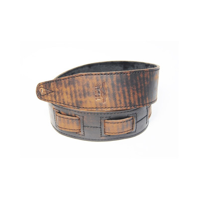 FL60041L21L Leather 21 Ремень для гитары, кожаный, Ржавое железо, Fidel