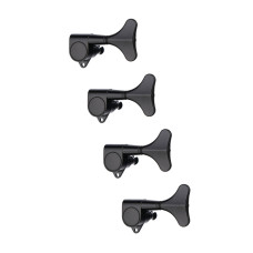 MHB-02-BK-4L Колки для бас-гитары 4л, черные, Metallor