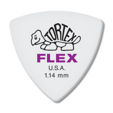 456R1.14 Tortex Flex Медиаторы, 72шт, толщина 1,14мм, треугольные, Dunlop
