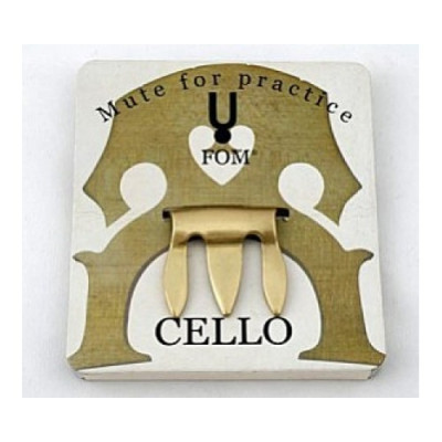 FOM CZD-214 сурдина для виолончели, латунь