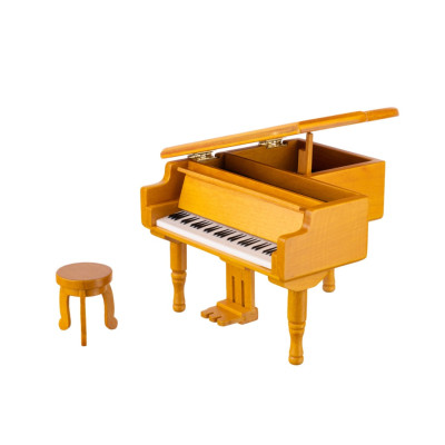 M-M2 Музыкальная шкатулка "Рояль", дерево, Rin