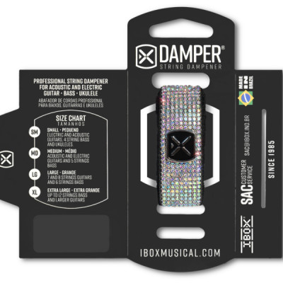 DAMD03 Демпфер гитарный, средний, кристаллы, IBOX