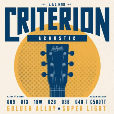 C500TT Criterion Комплект струн для акустической гитары 009-048 La Bella