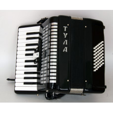 A-7-BK Аккордеон "Тула" 26х48-II-3, черный, Тульская Гармонь