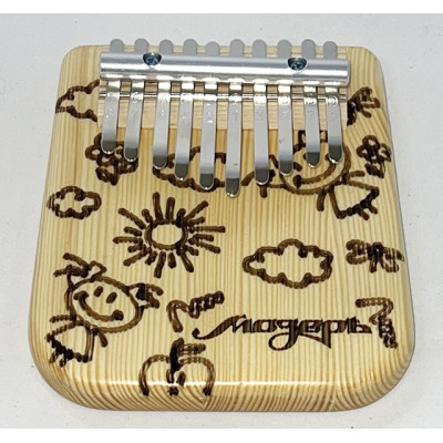 KMKm-1-NEW Ducat Калимба, 10 язычков, массив сосны, трапеция/овал, Мозеръ