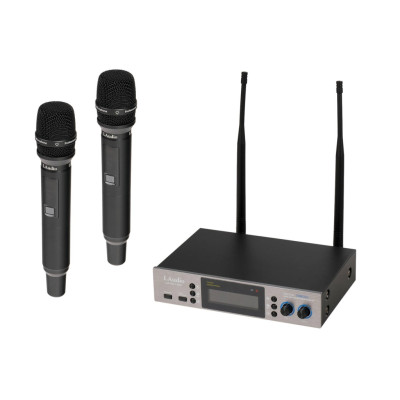 LS-301-2M Беспроводная микрофонная система, 2 ручных передатчика, LAudio