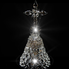 GH-M007 Колокольчик хрустальный «Крест», средний, Гусь Хрустальный