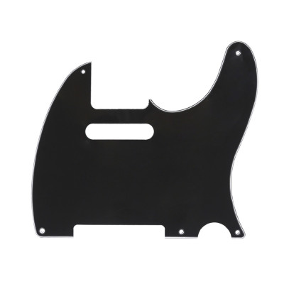 MX1410BK Пикгард для гитары Fender Telecaster, 3 слоя, черная, Musiclily