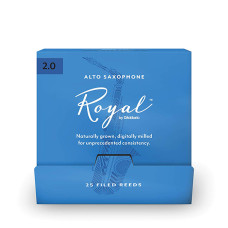 RJB0120-B25 Rico Royal Трости для саксофона альт, размер 2.0, 25шт в индивидуальной упаковке, Rico