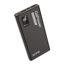 00-00029659 Внешний аккумулятор PB03-10 10000mAh 3.0A 22.5W 2USB/Type-C черный, GoPower	