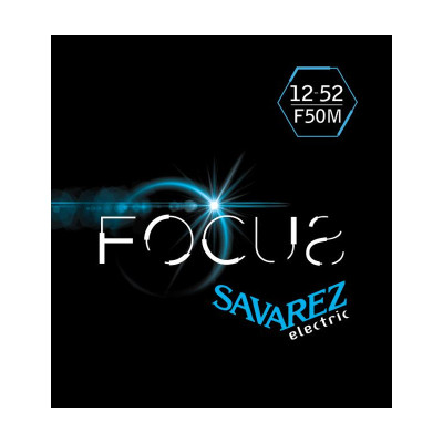 F50M Focus Комплект струн для электрогитары, никелированные, 12-52, Savarez