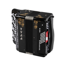 BN-51-BK Баян ученический двухголосный "Тула", 77/46х80-II, черный, Тульская Гармонь