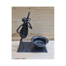 Пепельница "Музыкант", метал.18 см., SUTAMA WOOD MPM-1 в ассортименте