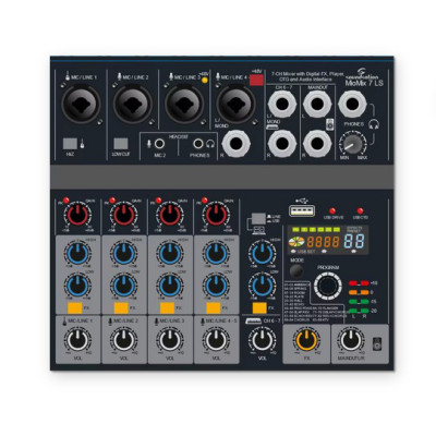 MioMix-7LS Микшерный пульт, 7 каналов, Soundsation
