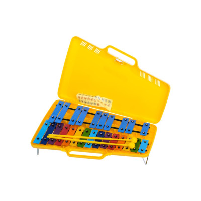 AG-25N3 Глокеншпиль, 25 брусков, желтый футляр, Angel