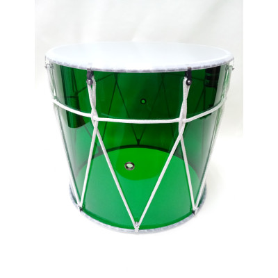 MZ-B13GplexKW-M Барабан кавказский 13", со звукоснимателем, зеленый прозрачный в чехле, MEZZO