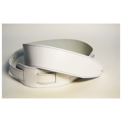 FL1110233LP Premier Ремень для гитары, кожаный, белый, Fidel