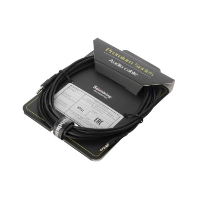 BB322-3M Кабель акустический, 3,5мм — 3,5мм, стерео, 3м, Soundking