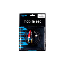 AY5-0100 Коммутационный кабель, 3.5мм-2x6.35мм, 1м, Klotz