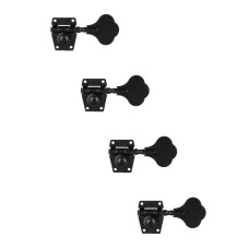 MHB-01-BK-4L Колки для бас-гитары 4л, черные, Metallor