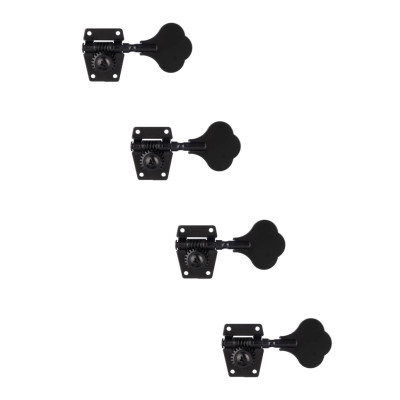 MHB-01-BK-4L Колки для бас-гитары 4л, черные, Metallor