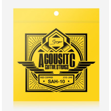 SAH-10 Комплект струн для акустической гитары, медь, 10-48, Smiger