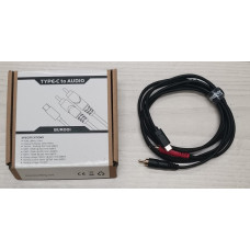 BUR001(1.5m) Кабель акустический Type-C-2хRCA, 1.5м, Soundking